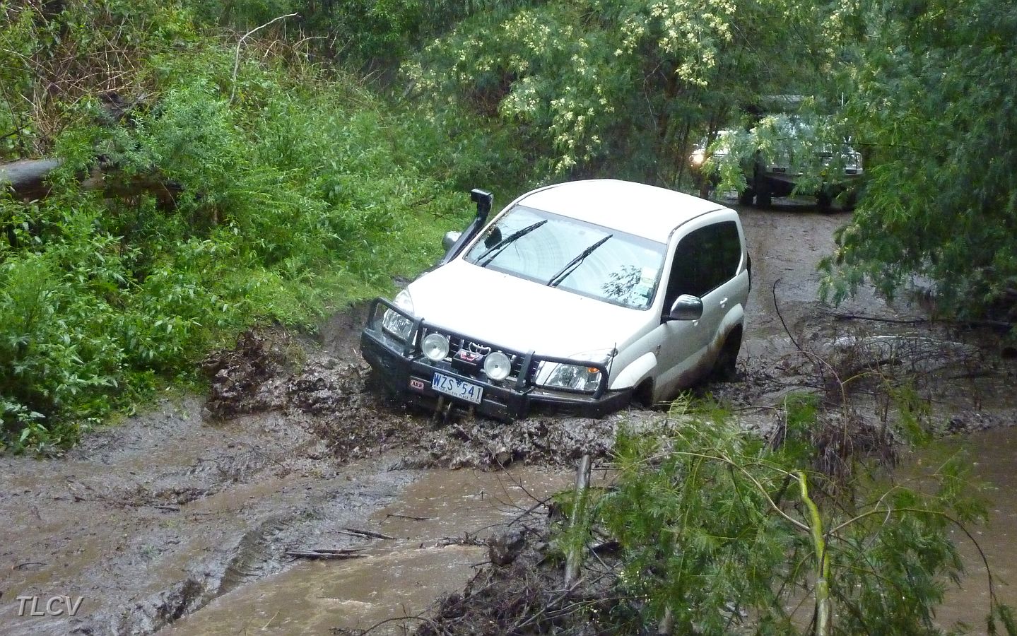 13-Pioneer makes it thru the boggy section on the Lower Block Track.JPG